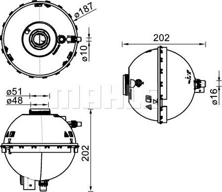 Vas rezervor antigel BMW 3 Touring VI (F31), Turism, 07.2012 - 06.2019 MAHLE CRT 211 000S