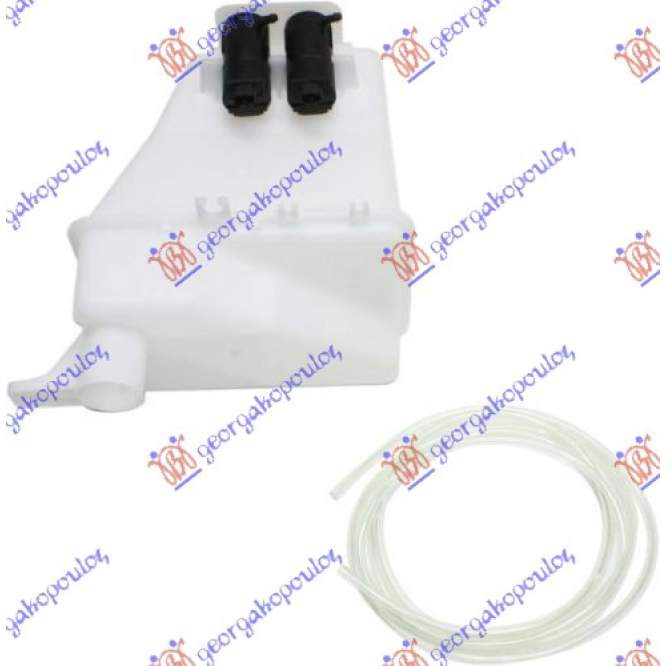 Vas Spalator Cu Motor 2 Usi-Chevrolet Aveo Sdn-H/B-L/B 05-08 pentru Daewoo-Chevrolet,Chevrolet Aveo Sdn-H/B-L/B 05-08,Jeep Commander 06-10,Partea Frontala,Vas Spalator