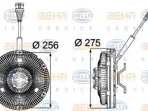 Vascocuplaj DAF XF 105 HELLA 8MV376734211