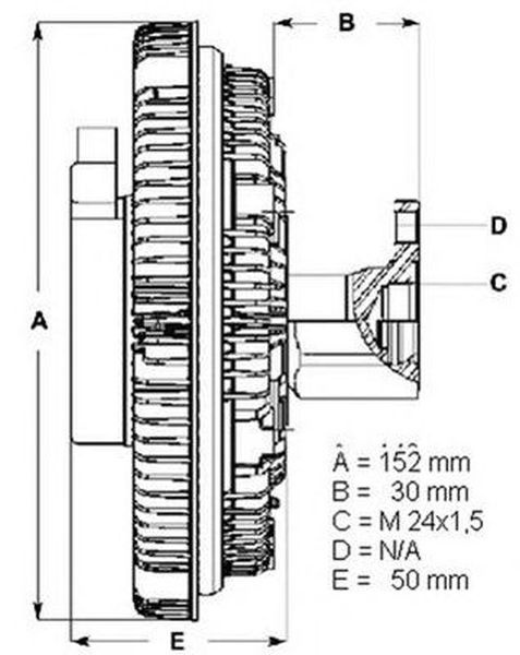 Vascocuplaj FORD TRANSIT platou sasiu E BERU LK017