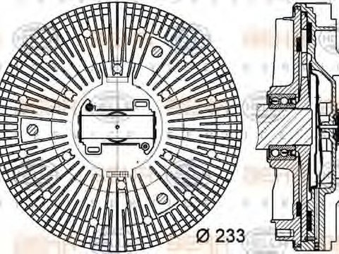 Vascocuplaj MERCEDES-BENZ AXOR HELLA 8MV376730101