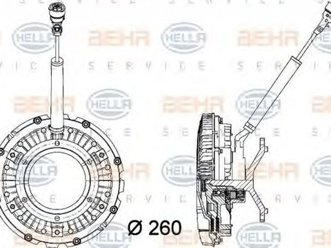 Vascocuplaj MERCEDES-BENZ AXOR HELLA 8MV376734371