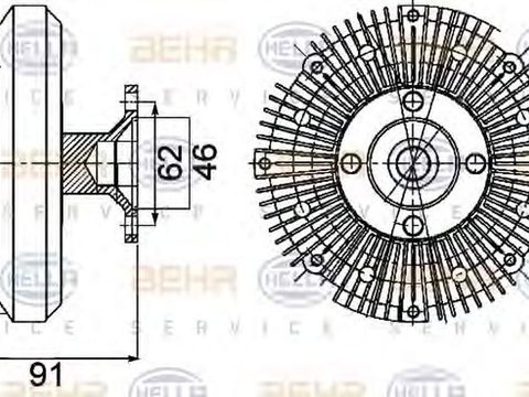 Vascocuplaj TOYOTA LAND CRUISER 80 J8 HELLA 8MV 376 757-401