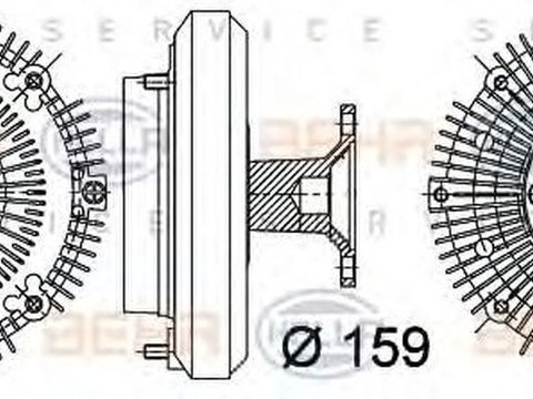 Vascocuplaj TOYOTA LAND CRUISER PZJ7 KZJ7 HZJ7 BJ7 LJ7 RJ7 HELLA 8MV 376 757-411