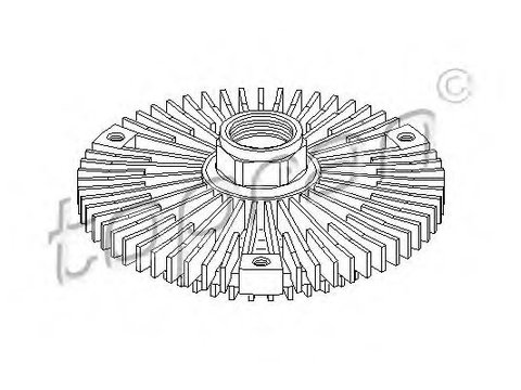 Vascocuplaj ventilator MERCEDES SLK (R170) (1996 - 2004) TOPRAN 400 605