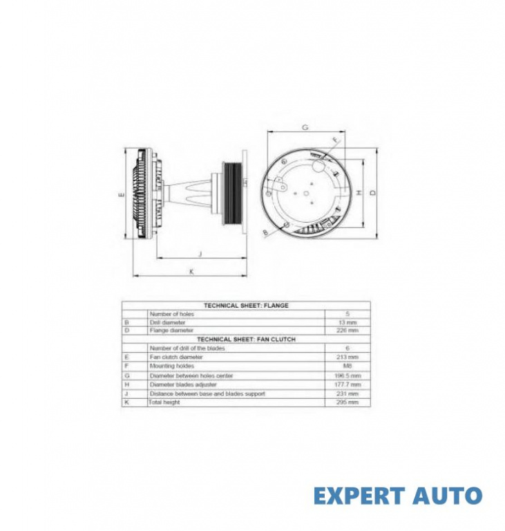 Vascocuplaj ventilator racire Iveco Trak