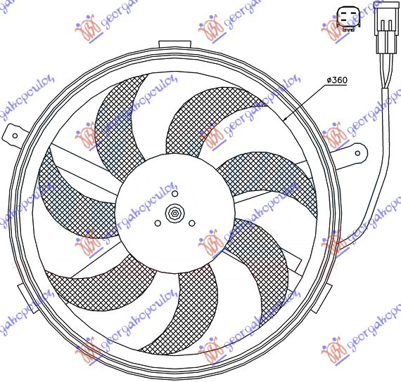 VENTILATOR [3 PINS] - MINI COOPER.ONE [R56] 11-14 MINI COOPER.ONE [R56] 690906450 690906450 17422752632