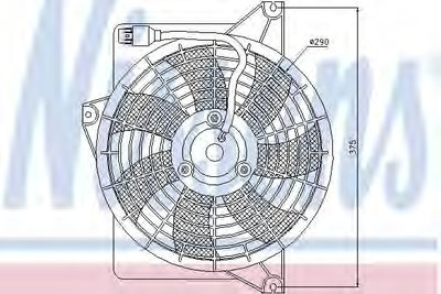 Ventilator aer conditionat 85371 NISSENS pentru Hy