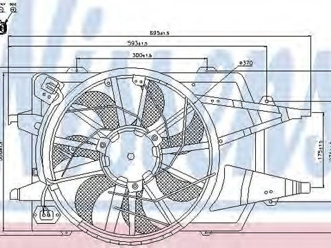 Ventilator,aer conditionat FORD FOCUS Clipper (DNW) (1999 - 2007) NISSENS 85342
