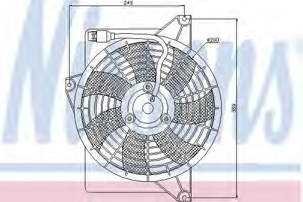 Ventilator aer conditionat ~ Hyundai Matrix 2001 2002 2003 2004 2005 2006 2007 2008 2009 2010 ~ 85372 ~ NISSENS