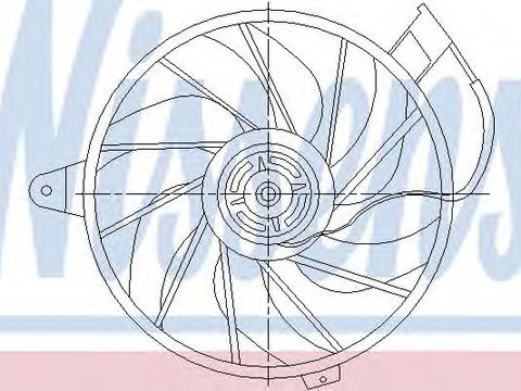 Ventilator,aer conditionat JEEP GRAND CHEROKEE II (WJ, WG) (1998 - 2005) NISSENS 85512 piesa NOUA