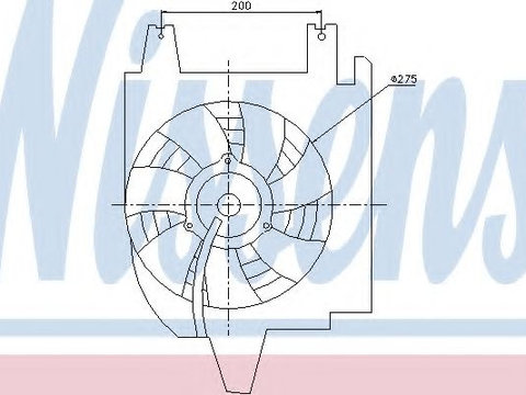 Ventilator,aer conditionat KIA RIO combi (DC) (2000 - 2005) NISSENS 85273