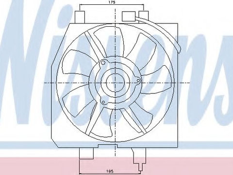 Ventilator,aer conditionat MAZDA PREMACY (CP) (1999 - 2005) NISSENS 85275