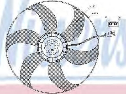 Ventilator,aer conditionat MERCEDES 100 caroserie (631) (1988 - 1996) NISSENS 85403