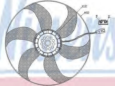 Ventilator,aer conditionat MERCEDES V-CLASS (638/2) (1996 - 2003) NISSENS 85403