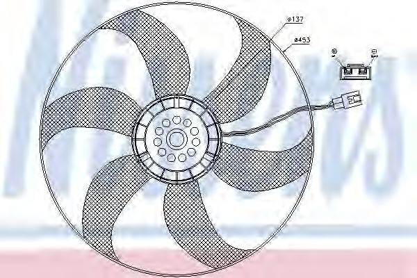 Ventilator,aer conditionat MERCEDES VITO bus (638) (1996 - 2003) NISSENS 85403 piesa NOUA