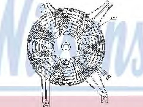 Ventilator,aer conditionat MITSUBISHI PAJERO III Canvas Top (V6_W, V7_W) (2000 - 2006) NISSENS 85383 piesa NOUA