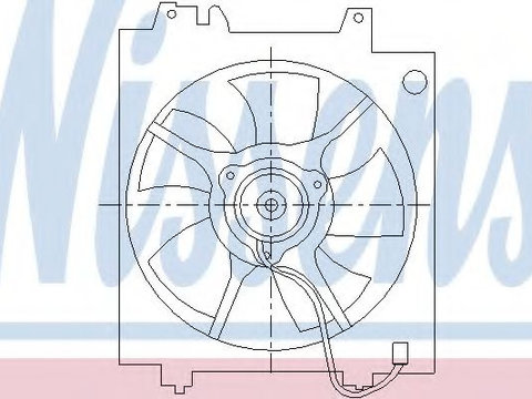 Ventilator,aer conditionat SUBARU LEGACY III Combi (BE, BH) (1998 - 2003) NISSENS 85494 piesa NOUA