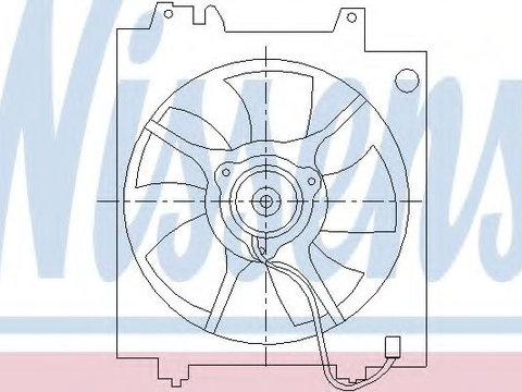 Ventilator,aer conditionat SUBARU OUTBACK (BE, BH) (1998 - 2003) NISSENS 85494 piesa NOUA