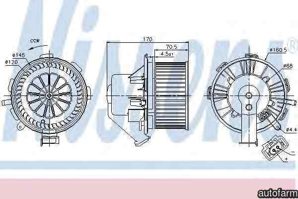 Ventilator aeroterma interior habitaclu VW CRAFTER