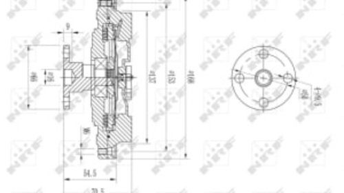 Ventilator AUDI A4 B5, A6 C5, A8 D2, SKODA SUPERB I, VW PASSAT B5, PASSAT B5.5 2.4-2.8 03.94-03.08