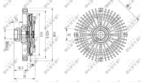 Ventilator BMW 3 (E30), 3 (E36), 5 (E34), 5 (E39), Z3 (E36) 1.6-2.8 09.82-06.03