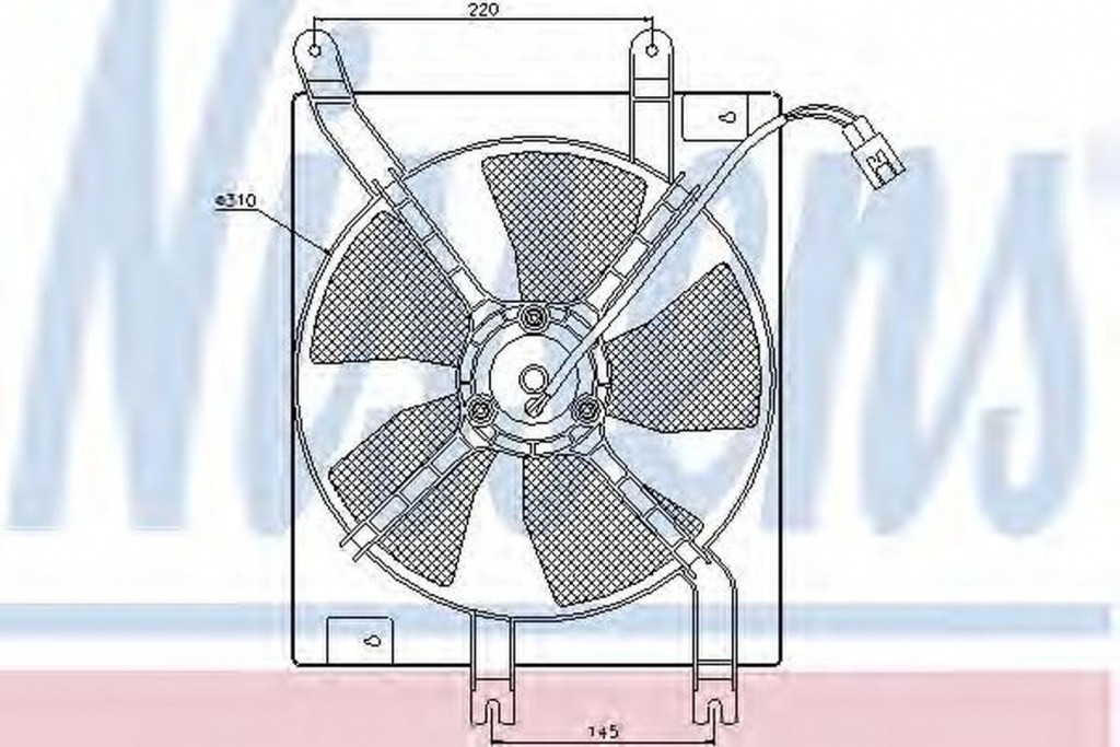Ventilator clima CHEVROLET LACETTI J200 NISSENS 85356