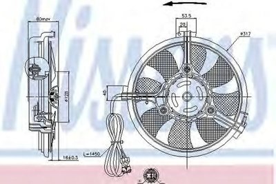 Ventilator clima FORD GALAXY WGR NISSENS 85519