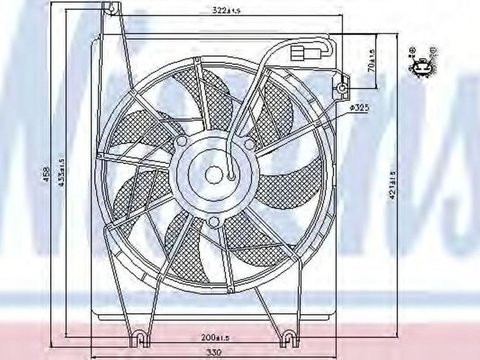 Ventilator clima HYUNDAI COUPE RD NISSENS 85623