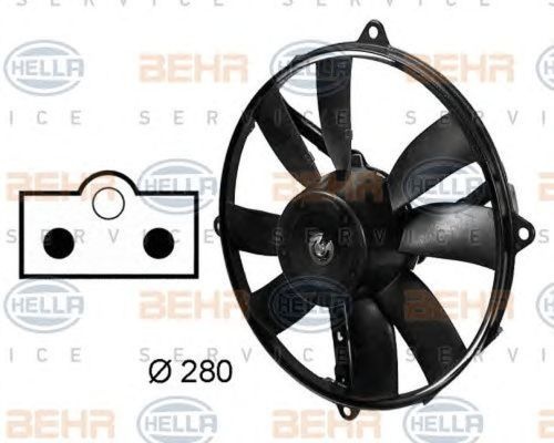 Ventilator clima MERCEDES-BENZ C-CLASS combi S202 HELLA 8EW009158751