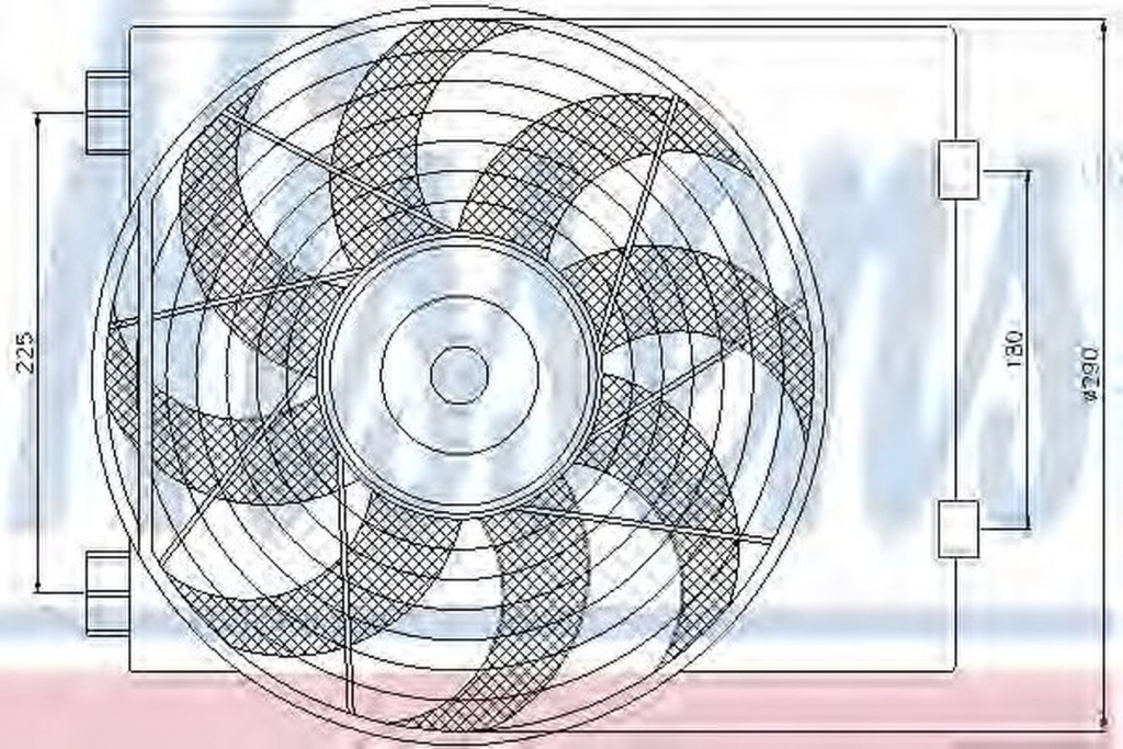 Ventilator clima OPEL COMBO caroserie inchisa combi NISSENS 85197