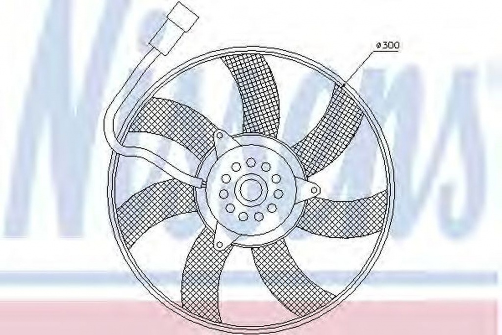 Ventilator clima OPEL OMEGA B combi 21 22 23 NISSENS 85617