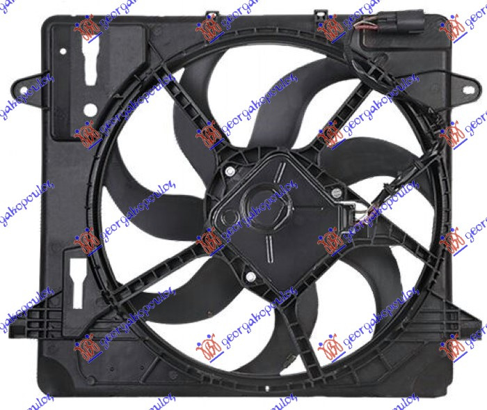 Ventilator de răcire asamblat 3.6 v6 benzină (485mm) pentru Jeep Wrangler 2/4D 2007, 2008, 2009, 2010, 2011, 2012, 2013, 2014, 2015, 2016, 2017, 2018