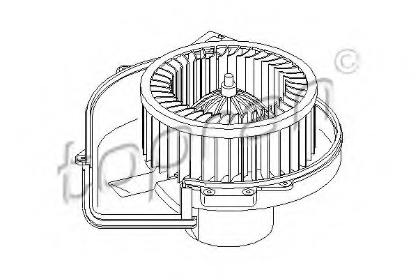 Ventilator habitaclu 110 740 TOPRAN pentru Seat Ibiza Audi A2 Skoda Fabia Seat Cordoba Vw Derby Vw Polo Skoda Praktik Skoda Roomster