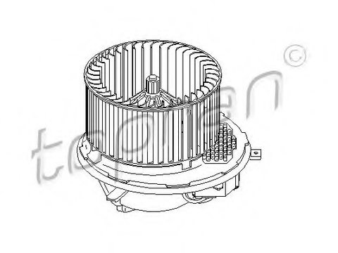 Ventilator habitaclu 113 501 TOPRAN pentru Vw Passat Seat Alhambra Seat Leon Vw Touran Skoda Octavia Skoda Superb Vw Jetta Vw Vento Vw Sharan Audi A3 Vw Golf Audi Tt Skoda Laura Vw Tiguan Vw Eos Vw Caddy Vw Cc Audi Q3 Vw Rabbit