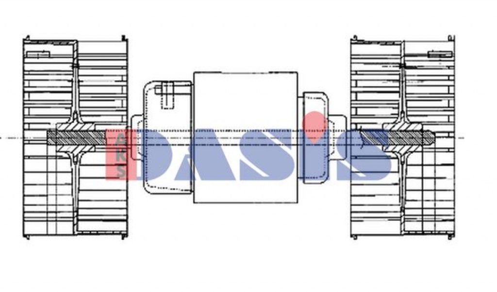 Ventilator habitaclu 742003N AKS DASIS pentru Vw Dasher Vw Passat Bmw Seria 6 Volvo S80 Skoda Octavia Vw Bora Vw Jetta Mercedes-benz Actros