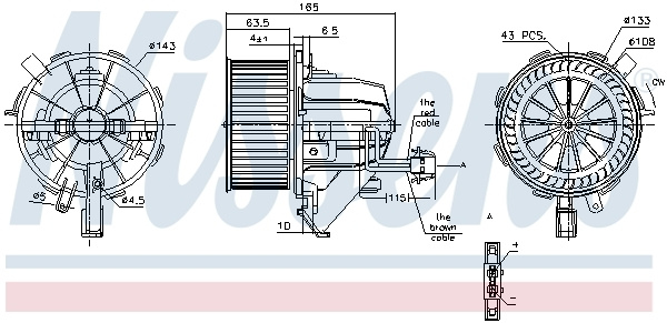 Ventilator habitaclu ~ 87215 ~ NISSENS ~ pentru Audi A5 2010 2011 2012 2013 2014 2015