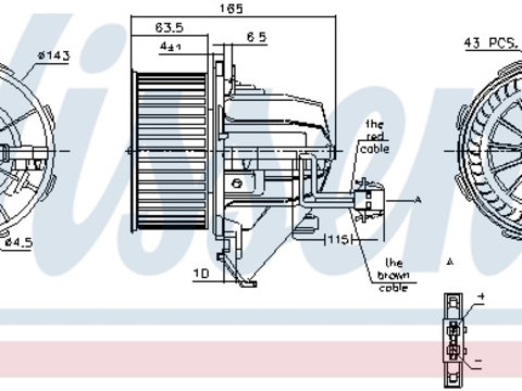 Ventilator habitaclu 87215 NISSENS pentru Audi A5 Audi Q5 Audi A4