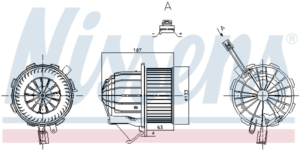 Ventilator habitaclu ~ 87428 ~ NISSENS ~ pentru Audi A5 2010 2011 2012 2013 2014 2015