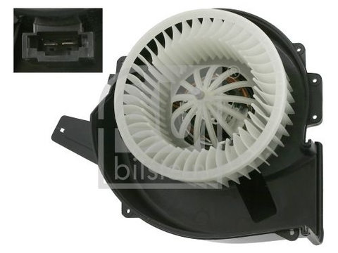 Ventilator habitaclu Audi A1 (8X), A2 (8Z), Seat Ibiza 3 (6L), Ibiza 4 (6J), Skoda Fabia 1 (6Y), Fabia 2 (542), Fabia 3 (NJ), VW Polo 4 (9N), Polo 5 (6R), 1.2, 1.4 TDI, 1.6, Febi Bilstein, 6Q1819015G