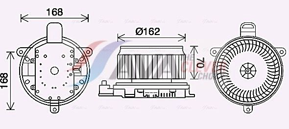 Ventilator, habitaclu AVA QUALITY COOLING TO8740