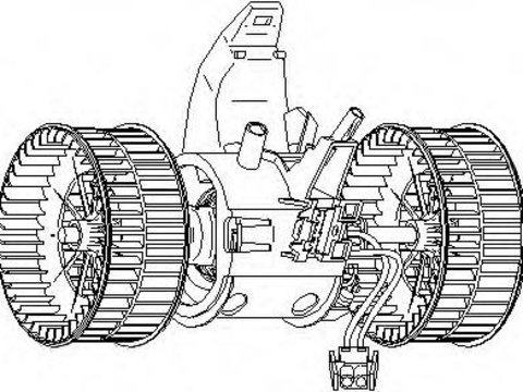 Ventilator, habitaclu BMW 5 limuzina (E60), BMW 5 Touring (E61), BMW 6 (E63) - TOPRAN 501 789