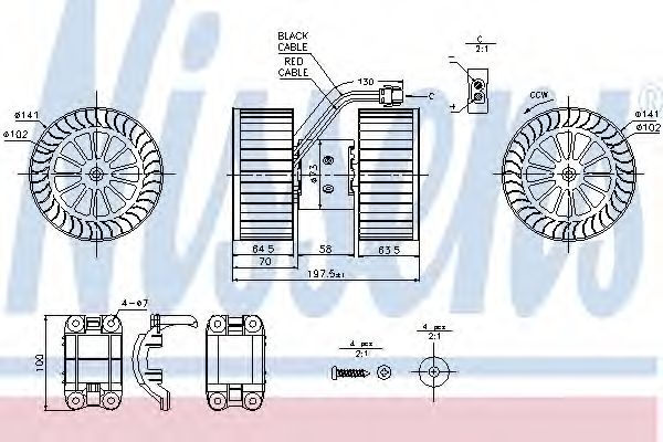Ventilator, habitaclu BMW X3 (E83) (2004 - 2011) N