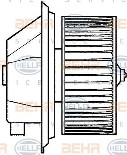 Ventilator habitaclu bord ALFA ROMEO GTV 916C HELLA 8EW 351 039-351