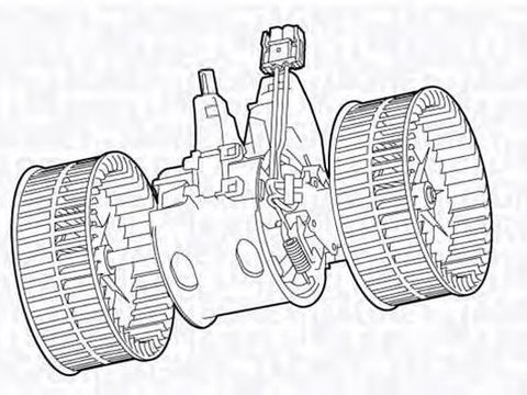 Ventilator habitaclu bord BMW 6 E63 MAGNETI MARELLI 069412707010