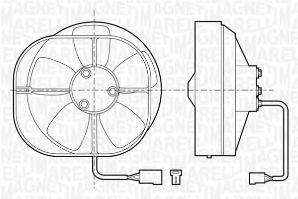 Ventilator habitaclu bord FIAT PANDA 141A MAGNETI MARELLI 069401280010