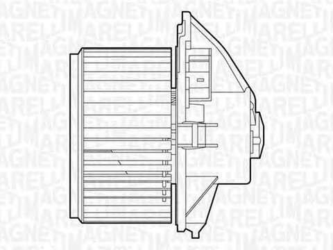Ventilator habitaclu bord FIAT STILO Multi Wagon 192 MAGNETI MARELLI 069412511010