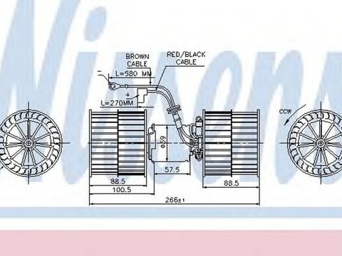 Ventilator habitaclu bord FORD ESCORT CLASSIC Turnier ANL NISSENS 87071