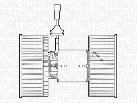 Ventilator habitaclu bord IVECO Stralis MAGNETI MARELLI 069412535010