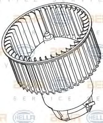 Ventilator habitaclu bord MERCEDES-BENZ E-CLASS cupe C207 HELLA 8EW351040291